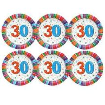 30-as szülinapi radiant tányér