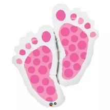 35 inch-es Baby Feet Pink Super Shape Fólia Lufi