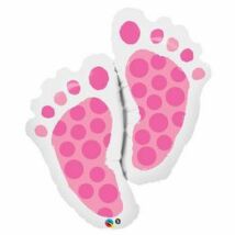 35 inch-es baby feet pink super shape