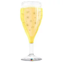 39 inch-es Bubbly Wine Bottle - Pezsgőspohár - Fólia Lufi