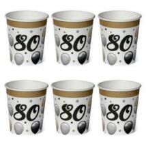 80-as számos elegáns léggömbös pohár