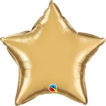 20 inch-es Chrome Gold Csillag Fólia Lufi