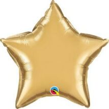 20 inch-es chrome gold csillag fólia luf