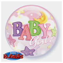 22 inch-es Baby Girl Moon és Stars bubbl