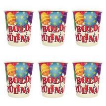 Boldog Szülinapot Léggömbös Parti Pohár - 250 ml, 6 db-os