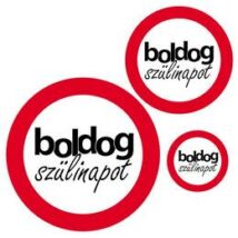 Boldog szülinapot seb.korlátozó matricák