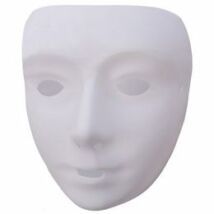 Fehér robot álarc