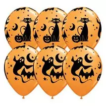 11 inch-es Fun and Spooky Icons - Halloween Mintás Lufi 