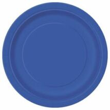 Royal Blue Papír Parti Tányér - 23 cm, 8 db-os