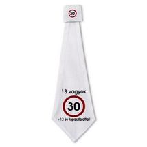 Nem vagyok 30... Sebességkorlátozó Születésnapi Számos Nyakkendő