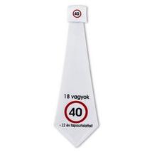 Nem vagyok 40... Sebességkorlátozó Születésnapi Számos Nyakkendő