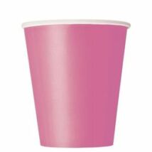 Hot pink papír parti pohár 270ml, 8db
