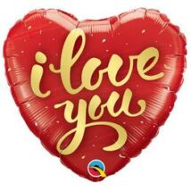 18 inch-es Ilove you szerelmes fólia luf