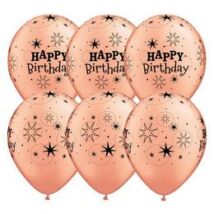 11 inch-es Birthday Sparkle Rosegold Szülinapi Lufi