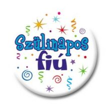 Szülinapos fiú kitűző