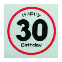 30-as sebességkorlátozó HB szalvéta