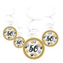 50-es elegáns szülinapi függődekoráció