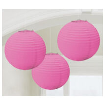 Rózsaszín Gömb Parti Lampion