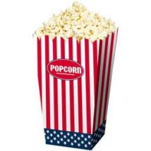 Amerikai Zászló Mintás Popcorn Doboz, 4 db-os
