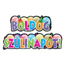 Boldog Szülinapot Feliratú Parti Banner
