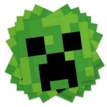 Minecraft Parti Szalvéta - 33 cm x 33 cm, 20 db-os