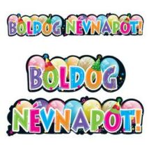 Boldog névnapot parti banner 148*27 cm