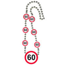 60-as sebességkorlátozó parti nyaklánc