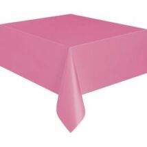 Hot pink műanyag parti asztalterítő