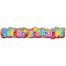Színes boldog szülinapot parti banner
