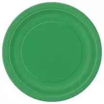 Emerald Green Papír Parti Tányér - 23 cm, 8 db-os