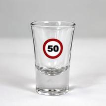 50-es Számos Sebességkorlátozó Szülinapi Feles Üvegpohár