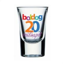 Boldog 20. Szülinapot Feliratú Feles Üve