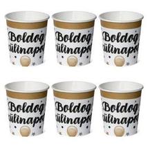 Boldog Szülinapot! Elegáns Léggömbös Parti Papír Pohár - 250 ml, 6 db-os