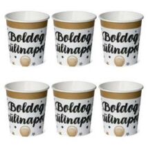 Boldog szülinapot elegáns léggömbös pohá