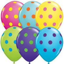 11 inch-es Big Polka Dots Colorful Special Assortment Lufi 