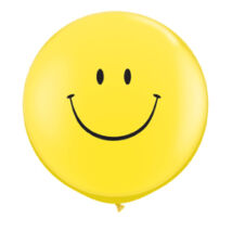 3 feet-es Smile Face Yellow (Standard) Kerek Latex Lufi