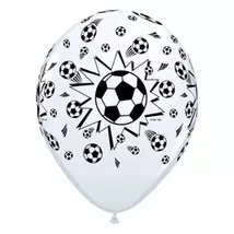 11 inch-es Soccer Balls White - Focilabdás Lufi