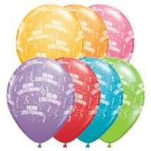 11 inch-es Boldog Születésnapot Festive Lufi
