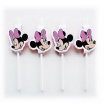 Minnie Egér - Minnie Mouse Parti Szívószál - 4 db-os