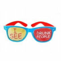 Piros-Kék - I See Drunk People - Részeg Embereket Látok Feliratos Party Szemüveg