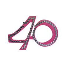 Rózsaszín 40-es Szülinapi Parti Szemüveg