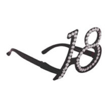 Fekete 18-as számos parti szemüveg