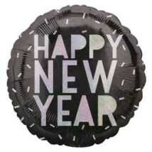 18 inch-es HNY irizáló fólia lufi