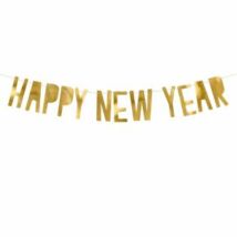 HAPPY NEW YEAR FELIRAT ARANY SZÍNBEN