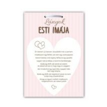 Lányok esti imája tábla