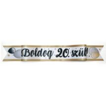 Boldog 20. szülinapot elegáns vállszalag