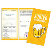 Sörivó bizonyítvány
