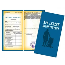 Apa leszek bizonyítvány