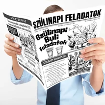 Szülinapi buli feladatok újság