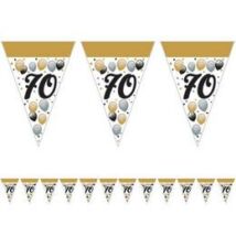 70-es elegáns szülinapi zászlófüzér